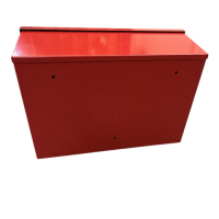 Aufbewahrungsbox für Rettungsleitern Typ N bis 12 m, aus Metall, rot