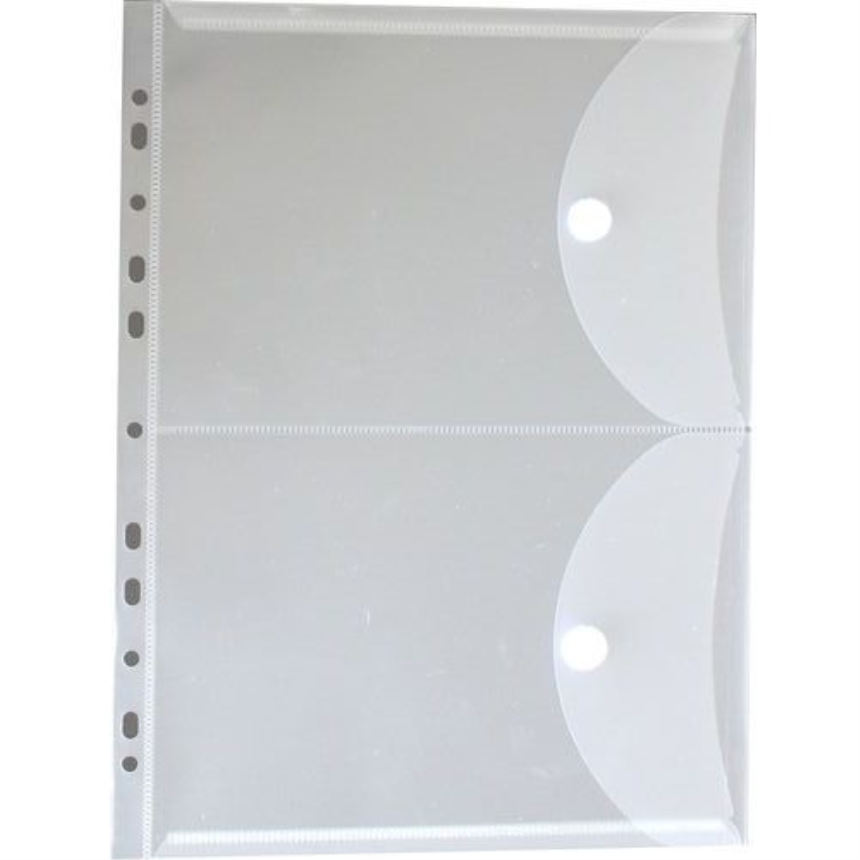 Pochette pour documents A4 (2xA5) 5 pi&amp;#232;ces, capacit&amp;#233; 10mm