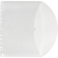 Pochette pour documents A4, avec perforation, format horizontal avec syst&amp;#232;me de fermeture, 10 pi&amp;#232;ces