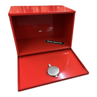 Aufbewahrungsbox f&#252;r Rettungsleitern Typ A bis 12 m, aus Metall, rot