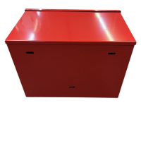 Aufbewahrungsbox f&#252;r Rettungsleitern Typ A bis 12 m, aus Metall, rot